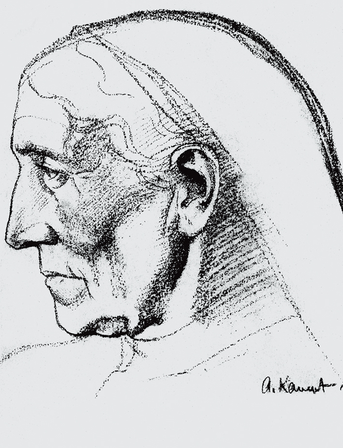  阿尔图尔·康波夫 Arthur kampf —— 老妪侧面像